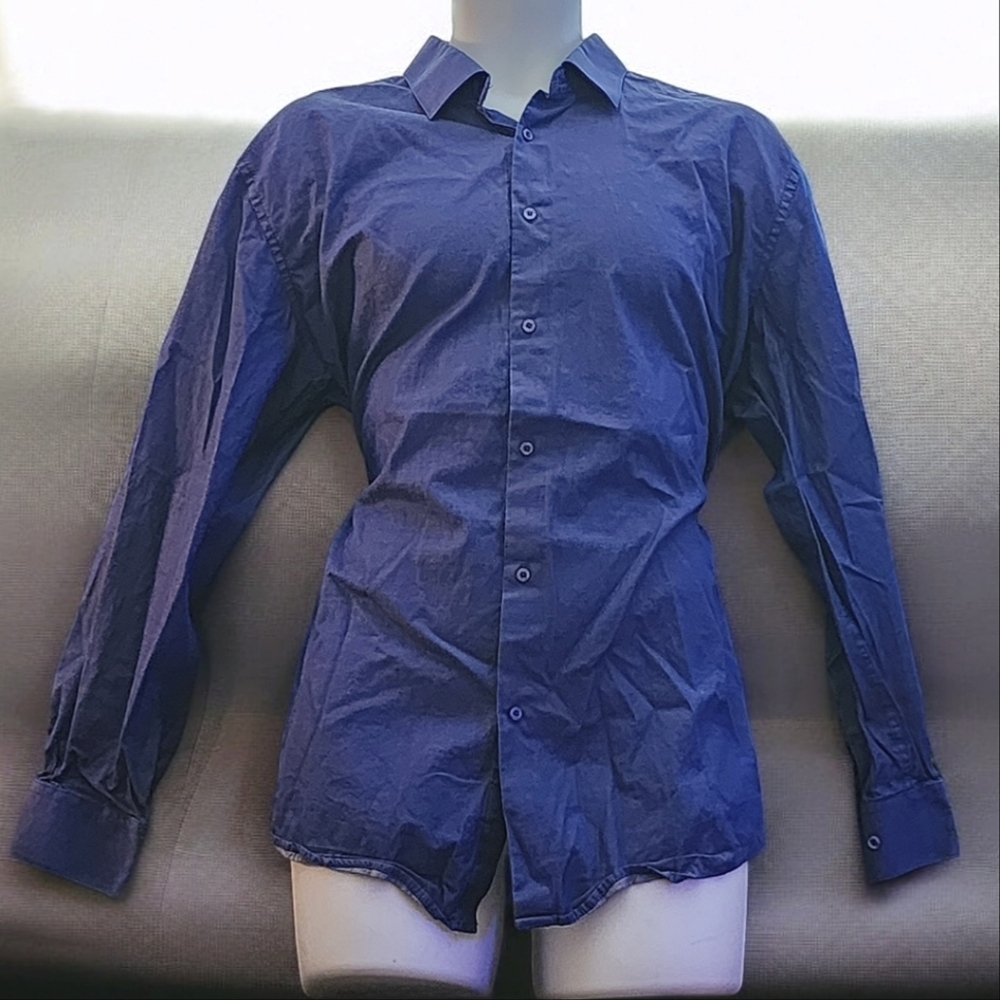 Men's Signature Slim Fit Jones New York Button Down Shirt Size XL